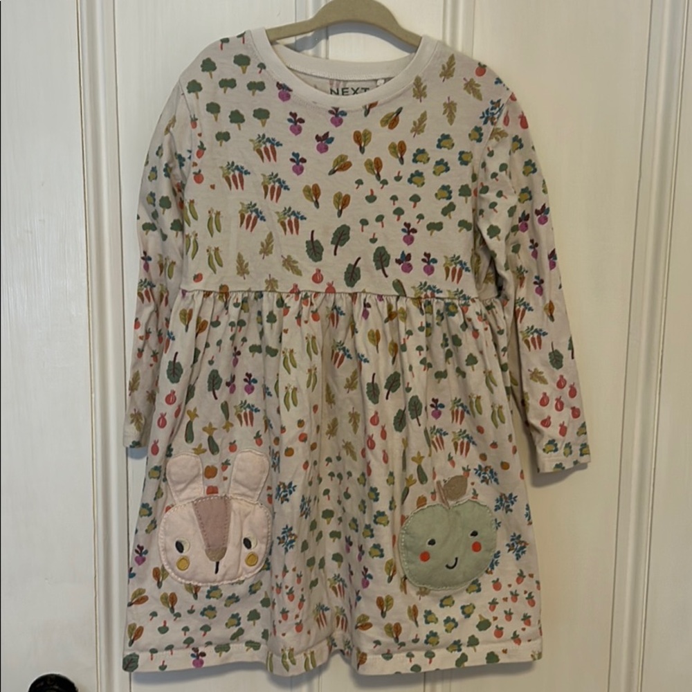 Vegetable appliqué dress